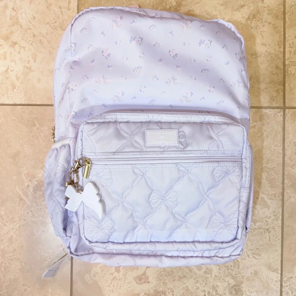 LoveShackFancy x Target Backpack Blue Ditsy Floral Bag Blue Everblooming Rosette